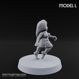 Hula Dancing Halfling Dancer L Miniature for Dungeons and Dragons, Pathfinder or other TTRPGs