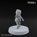 Hula Dancing Halfling Dancer L Miniature for Dungeons and Dragons, Pathfinder or other TTRPGs