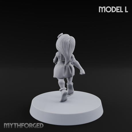 Hula Dancing Halfling Dancer L Miniature for Dungeons and Dragons, Pathfinder or other TTRPGs