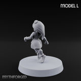 Hula Dancing Halfling Dancer L Miniature for Dungeons and Dragons, Pathfinder or other TTRPGs