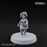 Hula Dancing Halfling Dancer L Miniature for Dungeons and Dragons, Pathfinder or other TTRPGs