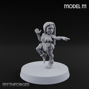 Hula Dancing Halfling Dancer M Miniature for Dungeons and Dragons, Pathfinder or other TTRPGs