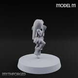 Hula Dancing Halfling Dancer M Miniature for Dungeons and Dragons, Pathfinder or other TTRPGs