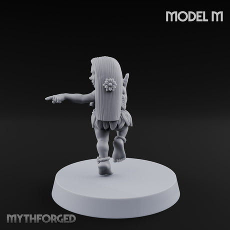 Hula Dancing Halfling Dancer M Miniature for Dungeons and Dragons, Pathfinder or other TTRPGs