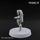 Hula Dancing Halfling Dancer M Miniature for Dungeons and Dragons, Pathfinder or other TTRPGs