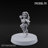 Hula Dancing Halfling Dancer M Miniature for Dungeons and Dragons, Pathfinder or other TTRPGs