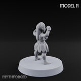 Hula Dancing Halfling Dancer N Miniature for Dungeons and Dragons, Pathfinder or other TTRPGs