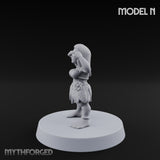 Hula Dancing Halfling Dancer N Miniature for Dungeons and Dragons, Pathfinder or other TTRPGs