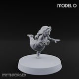 Hula Dancing Halfling Dancer O Miniature for Dungeons and Dragons, Pathfinder or other TTRPGs