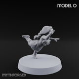 Hula Dancing Halfling Dancer O Miniature for Dungeons and Dragons, Pathfinder or other TTRPGs