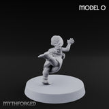Hula Dancing Halfling Dancer O Miniature for Dungeons and Dragons, Pathfinder or other TTRPGs