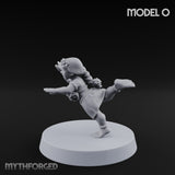 Hula Dancing Halfling Dancer O Miniature for Dungeons and Dragons, Pathfinder or other TTRPGs
