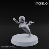 Hula Dancing Halfling Dancer O Miniature for Dungeons and Dragons, Pathfinder or other TTRPGs