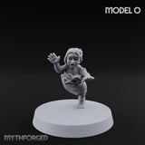 Hula Dancing Halfling Dancer O Miniature for Dungeons and Dragons, Pathfinder or other TTRPGs