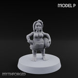Hula Dancing Halfling Dancer P Miniature for Dungeons and Dragons, Pathfinder or other TTRPGs