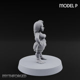 Hula Dancing Halfling Dancer P Miniature for Dungeons and Dragons, Pathfinder or other TTRPGs