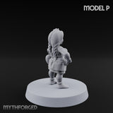Hula Dancing Halfling Dancer P Miniature for Dungeons and Dragons, Pathfinder or other TTRPGs