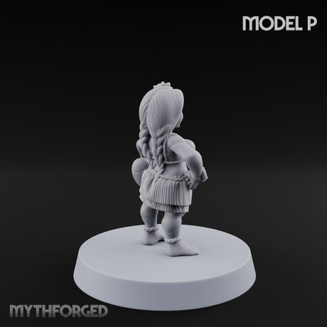 Hula Dancing Halfling Dancer P Miniature for Dungeons and Dragons, Pathfinder or other TTRPGs