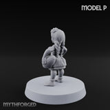 Hula Dancing Halfling Dancer P Miniature for Dungeons and Dragons, Pathfinder or other TTRPGs