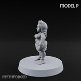 Hula Dancing Halfling Dancer P Miniature for Dungeons and Dragons, Pathfinder or other TTRPGs