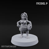 Hula Dancing Halfling Dancer P Miniature for Dungeons and Dragons, Pathfinder or other TTRPGs