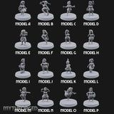 Hula Dancing Halfling Fantasy Football Team Miniature for Dungeons and Dragons, Pathfinder or other TTRPGs