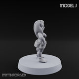 Hula Dancing Halfling Fantasy Football Team Miniature for Dungeons and Dragons, Pathfinder or other TTRPGs