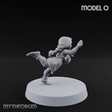 Hula Dancing Halfling Fantasy Football Team Miniature for Dungeons and Dragons, Pathfinder or other TTRPGs
