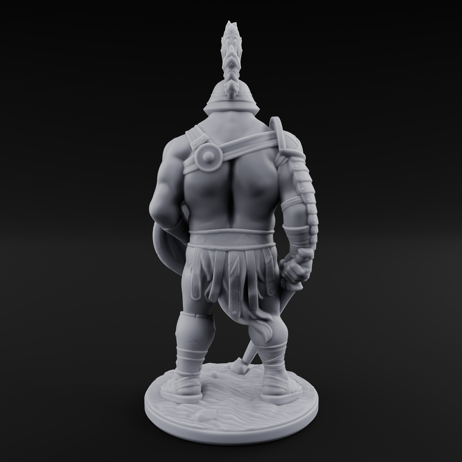 Sword Dragging Human Gladiator A Miniature for Dungeons and Dragons, Pathfinder or other TTRPGs
