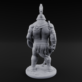 Sword Dragging Human Gladiator A Miniature for Dungeons and Dragons, Pathfinder or other TTRPGs
