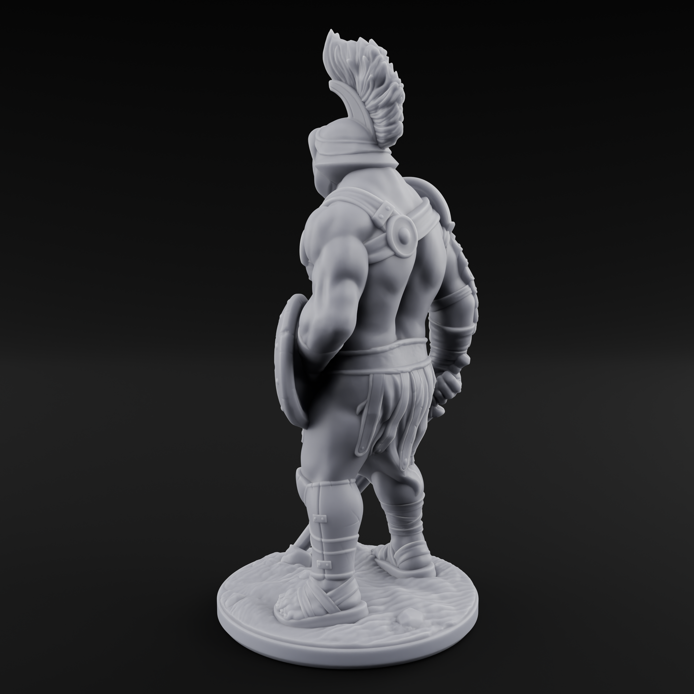 Sword Dragging Human Gladiator A Miniature for Dungeons and Dragons, Pathfinder or other TTRPGs