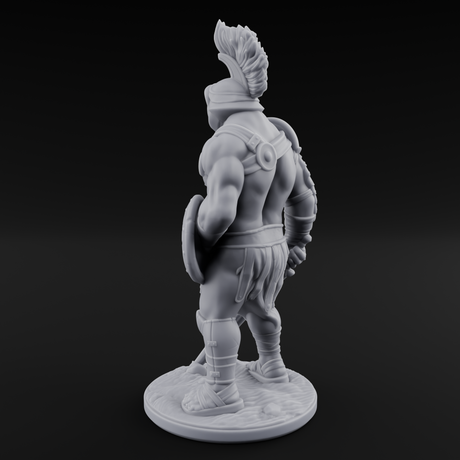 Sword Dragging Human Gladiator A Miniature for Dungeons and Dragons, Pathfinder or other TTRPGs