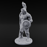 Sword Dragging Human Gladiator A Miniature for Dungeons and Dragons, Pathfinder or other TTRPGs