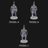 Sword Dragging Human Gladiators Miniature for Dungeons and Dragons, Pathfinder or other TTRPGs