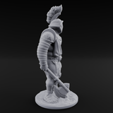 Sword Dragging Human Gladiator B Miniature for Dungeons and Dragons, Pathfinder or other TTRPGs