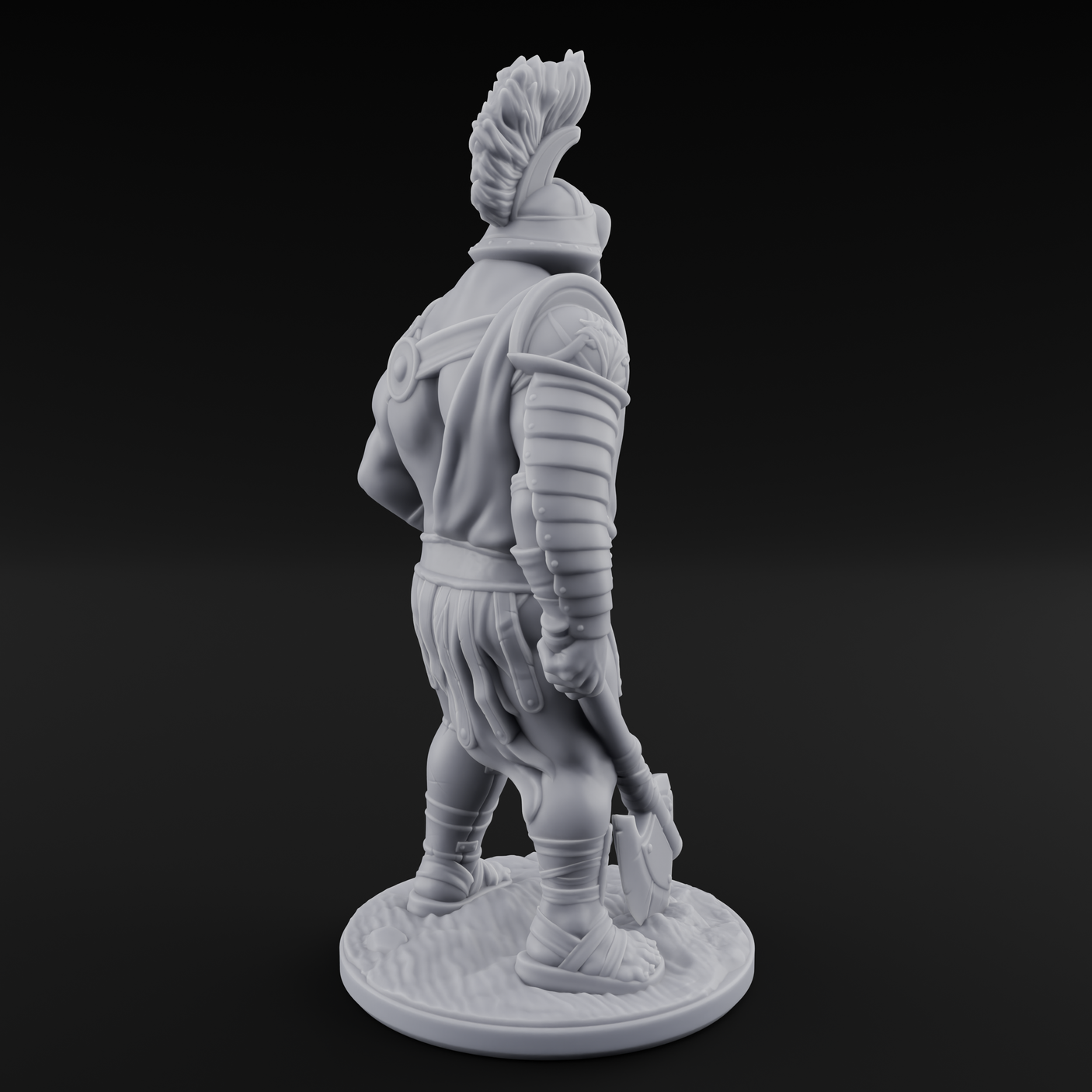 Sword Dragging Human Gladiator B Miniature for Dungeons and Dragons, Pathfinder or other TTRPGs