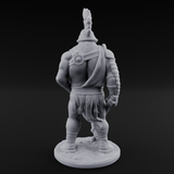 Sword Dragging Human Gladiator B Miniature for Dungeons and Dragons, Pathfinder or other TTRPGs