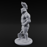 Sword Dragging Human Gladiator B Miniature for Dungeons and Dragons, Pathfinder or other TTRPGs