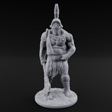 Sword Dragging Human Gladiator B Miniature for Dungeons and Dragons, Pathfinder or other TTRPGs