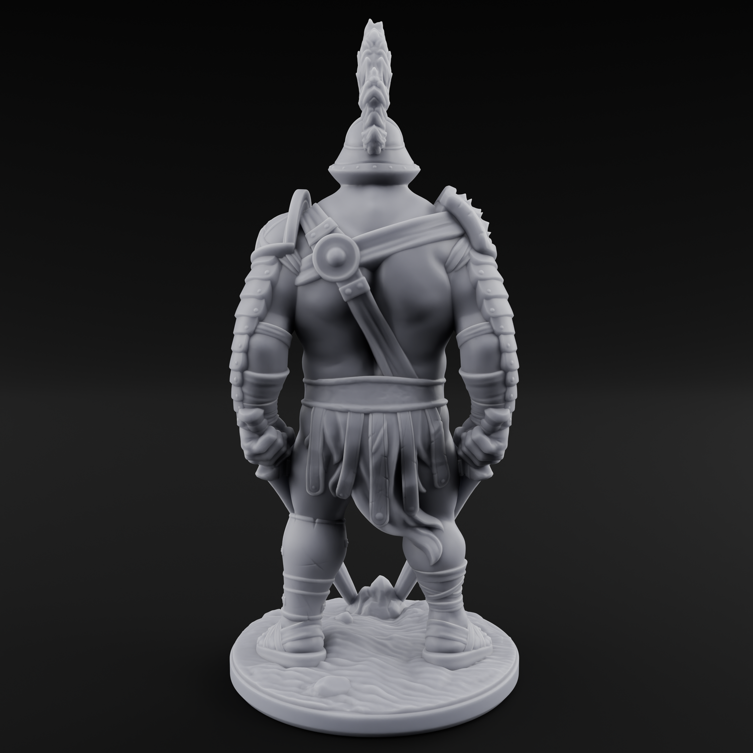 Sword Dragging Human Gladiator C Miniature for Dungeons and Dragons, Pathfinder or other TTRPGs