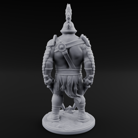 Sword Dragging Human Gladiator C Miniature for Dungeons and Dragons, Pathfinder or other TTRPGs