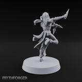 Never Lands Twice in One Spot Human Female Rogue with Twin Curved Blades — Knives