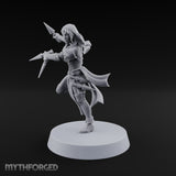 Never Lands Twice in One Spot Human Female Rogue with Twin Curved Blades — Knives
