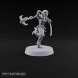 Never Lands Twice in One Spot Human Female Rogue with Twin Curved Blades — Rope