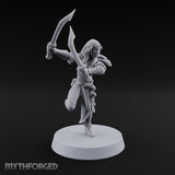 Never Lands Twice in One Spot Human Female Rogue with Twin Curved Blades — Swords