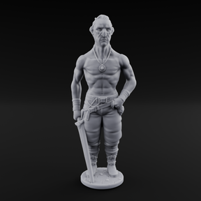 Suns Out Guns Out Human Mercenary A Miniature for Dungeons and Dragons, Pathfinder or other TTRPGs