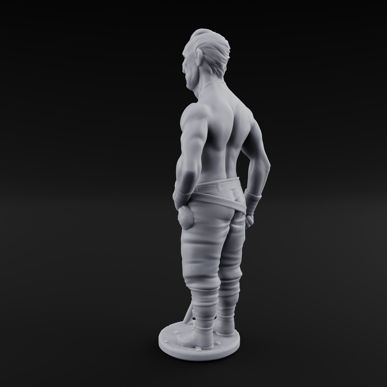 Suns Out Guns Out Human Mercenary A Miniature for Dungeons and Dragons, Pathfinder or other TTRPGs