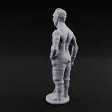 Suns Out Guns Out Human Mercenary A Miniature for Dungeons and Dragons, Pathfinder or other TTRPGs