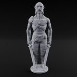 Suns Out Guns Out Human Mercenaries Miniature for Dungeons and Dragons, Pathfinder or other TTRPGs