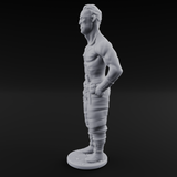 Suns Out Guns Out Human Mercenary C Miniature for Dungeons and Dragons, Pathfinder or other TTRPGs